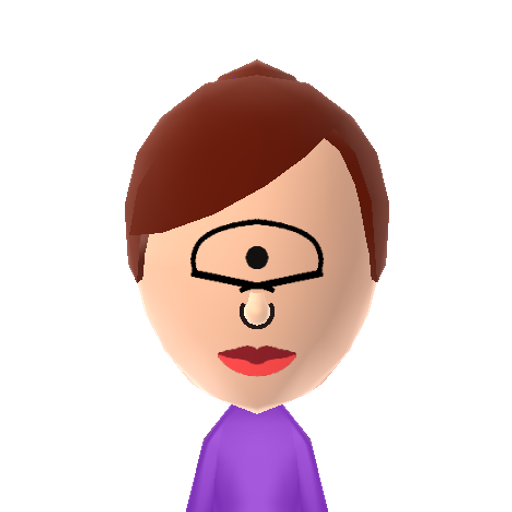 Leela Mii character: One-eyed captain of the Planet Express ship, from the show "Futurama".