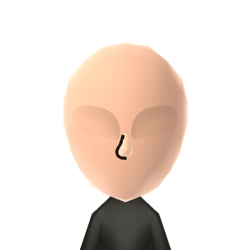 SlenderMan Mii character preview