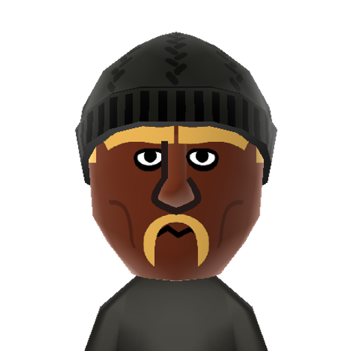 Hulkhogan Mii character: The famous pro wrestler.