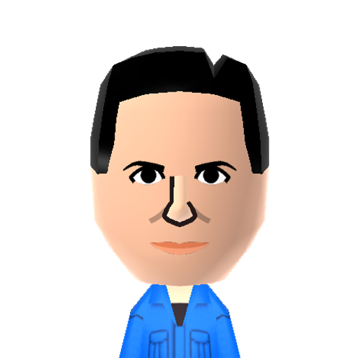 Ted Bundy Mii character: Serial Killer from the 70's