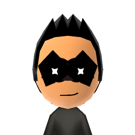 βøωsyĦαck™ Mii character: Older version of Robin, named after the Kryptonian hero of legend. Fights crime in Gotham City, using nightsticks, batarangs, gas pellets, and grappling hooks. Has superior hand-to-hand combat prowess.