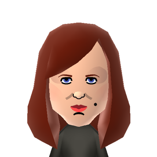 Jen Barber Mii character: Part of the IT department trio that dwells in the basement of Renholm Industries in the TV show "The IT Crowd". Played by Katherine Parkinson.