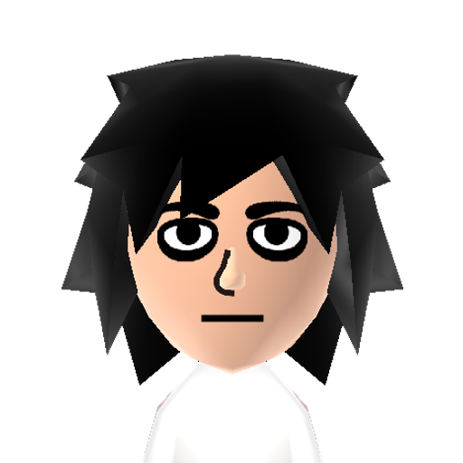 L Mii character: From the anime "Death Note".
