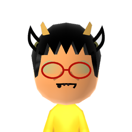 Sollux Mii character preview