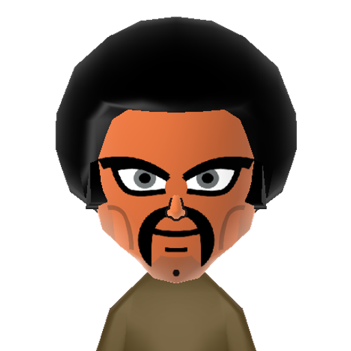 Hercule Mii character: The World Martial Arts Champion and savior of the Universe from "Dragonball Z".