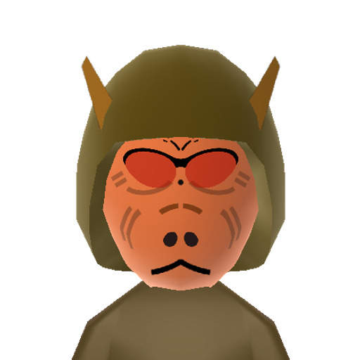 Great Ape Mii character: The Great Ape/Ozaru of the "Dragon Ball" series, is the gigantic transformation tailed Saiyans go through when in sight of a full moon.