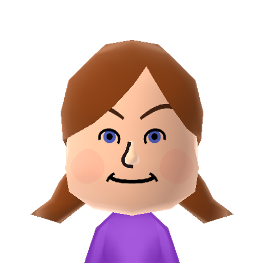 Rocío Mii character: from Custom CPU Mii (Pack 4) QR Codes [@jere_asikainen]