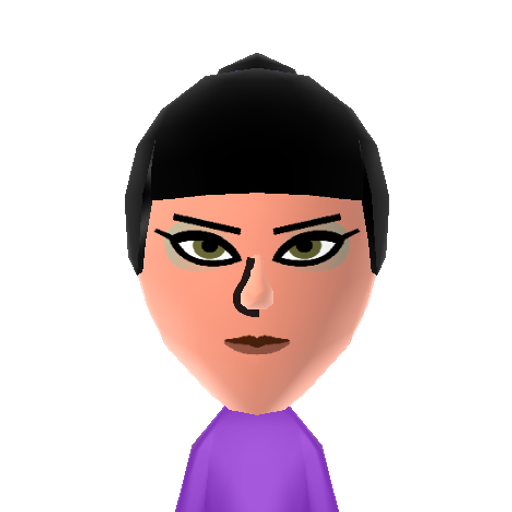 Widowmaker Mii character preview
