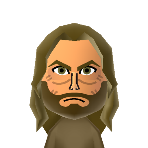 Bohannon Mii character: From "Hell on Wheels". Played by Anson Mount.
