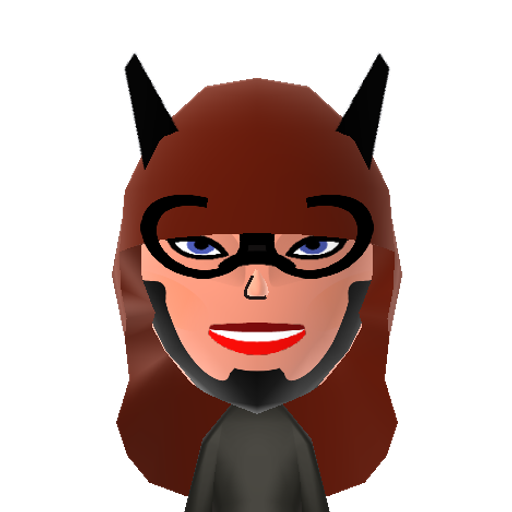 Batgirl Mii character: A DC Comics super-heroine character. The daughter of James Gordon, Barbara Gordon.