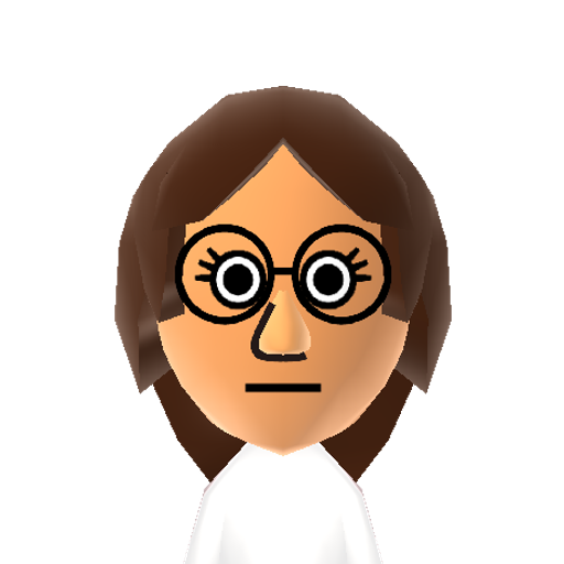 E. Hoover Mii character: Second Grade teacher who hates her job from "The Simpsons". She hates Ralph.