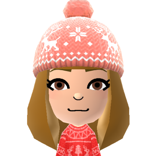 ゆかりん Mii character: This Mii could be scanned through the Tomodachi Collection: Shin Seikatsu Fashion Catalog