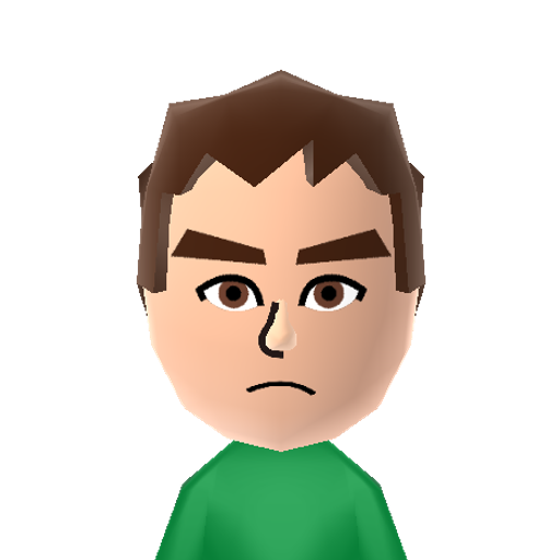 Enzo Mii character: NNID: enzo.feret