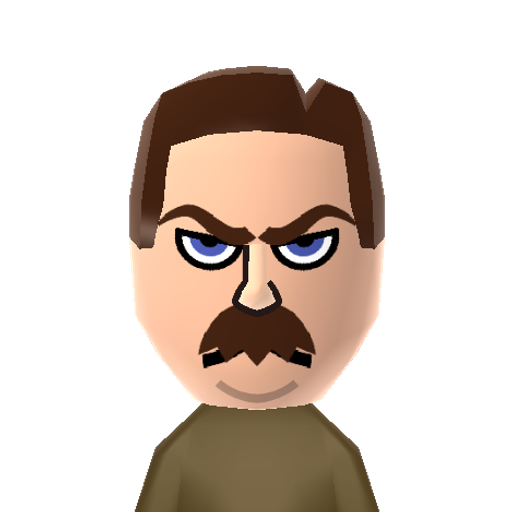 RonSwanson Mii character preview