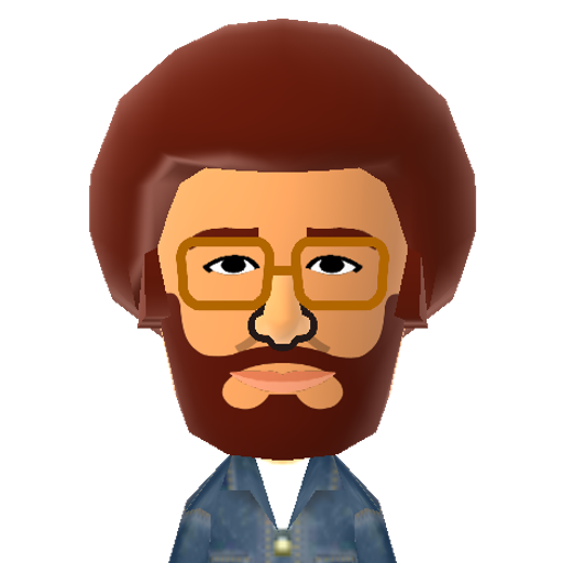Bob Ross Mii character preview