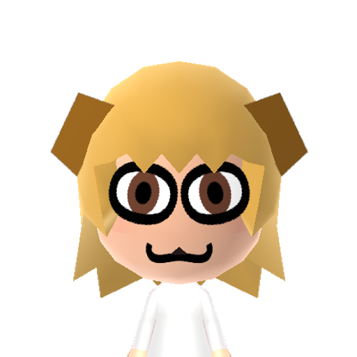 Arcueid NV Mii character: She originated as a cat-like parody of the character Arcueid, but she ended up getting a plot of her own in French Bread's and Type Moon's fighting game series "Melty Blood".