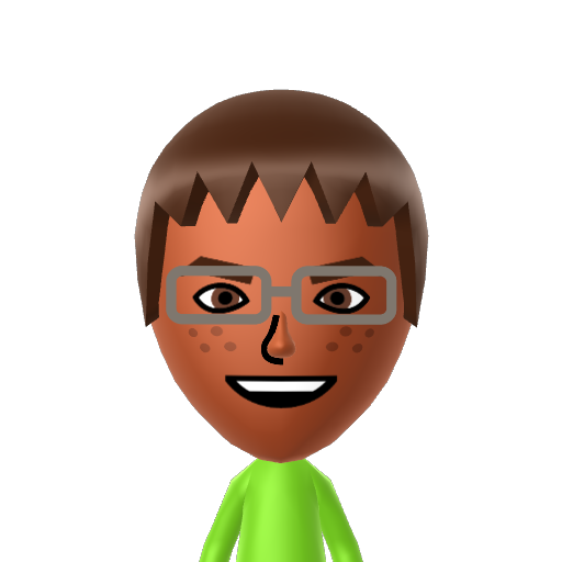 Sunny Mii character: this mii is a exclusives of this site