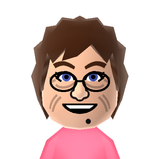 Mrs Brown Mii character: The "lovely" Irish Nan from the television program "Mrs. Brown's Boys".