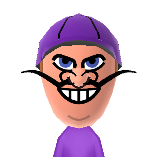 Waluigi Mii character preview