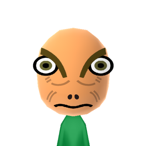 Rango Mii character: A lizard explorer from the far west of the desert from the animated movie "Rango". Voiced by Johnny Depp.