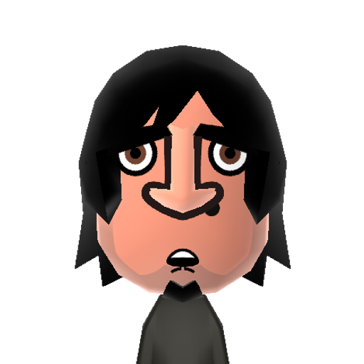 Tommy Lee Mii character: Best known as the drummer from Motley Crue who would drum inside a spinning cage, even upside-down. He's also known for marrying ridiculously beautiful women.