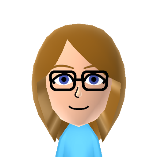 Miirley Mii character: A youtuber of mii games