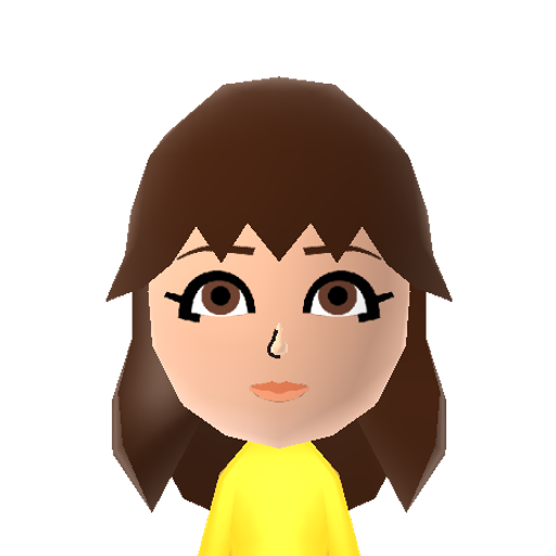 Kirsty Mii character: From "Style Savvy: Fashion Forward". She specializes in making and selling miniature items that players can use for decorating custom-made rooms in the Caprice Chalet. Fashion tip: Kirsty tends to prefer "lively" outfits.