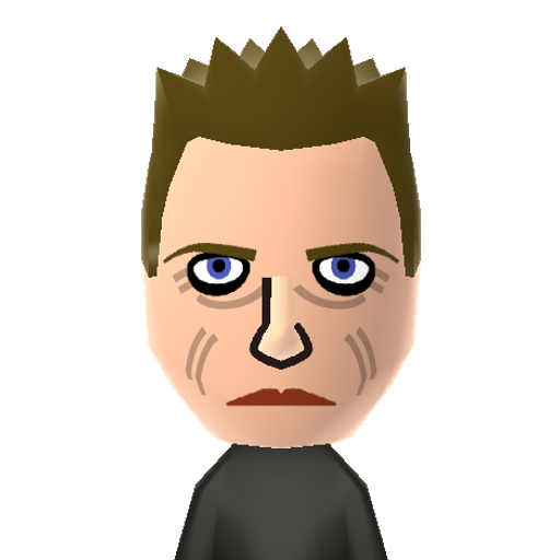 Walken Mii character preview