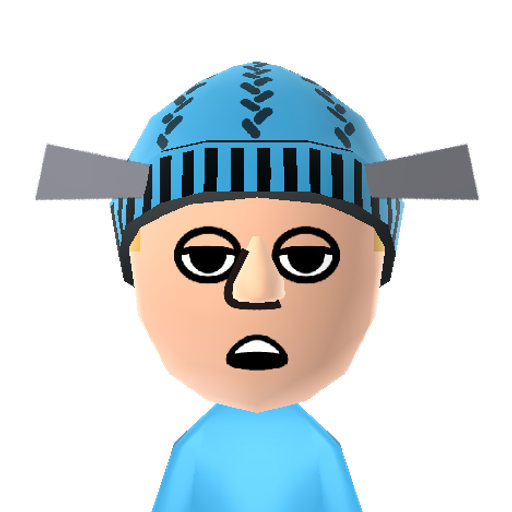 Mel Mii character: Melvin Van Horne, assistant to Krusty the Clown from "The Simpsons"