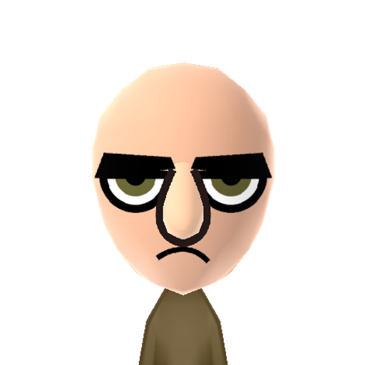 Squidward Mii character preview