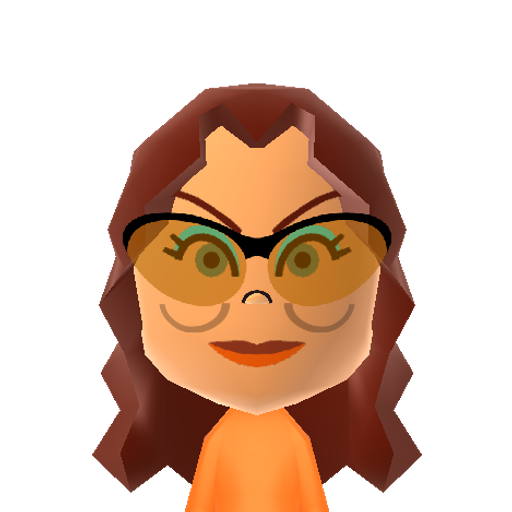Ginger Mii character preview