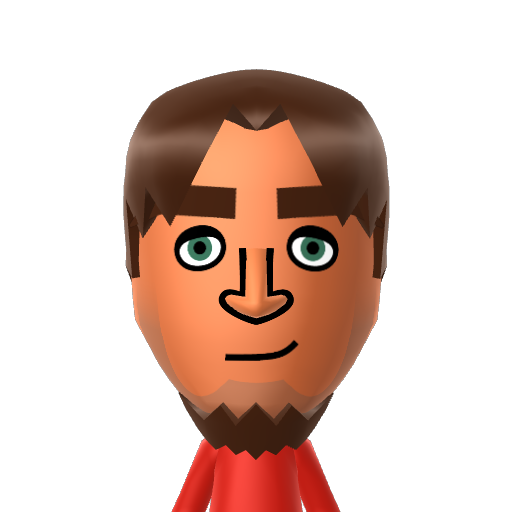 Alejandro Mii character: A Mii from Press Sports, a mod for Wii Sports.