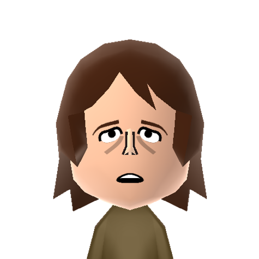 SidnyPrsct Mii character: The main character from the "Scream" movies. Played by Neve Campbell