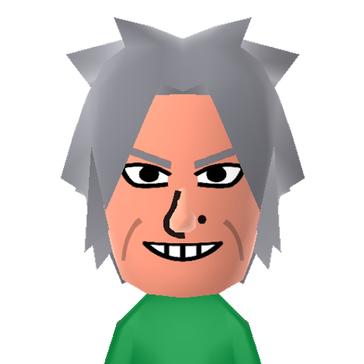 Jiraiya Mii character: A perverted character from Naruto.