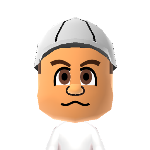 Higgins Mii character: The hero of the "Adventure Island" series who fights hostile animals and aliens using stone hatchets, boomerangs, and even dinosaur helpers! Known in Japan as Takahashi Meijin, and modeled after former Hudson spokesman Toshiyuki Takahashi.