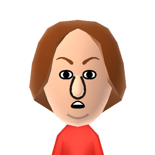 Larry Mii character: Bushy-haired member of the Three Stooges.