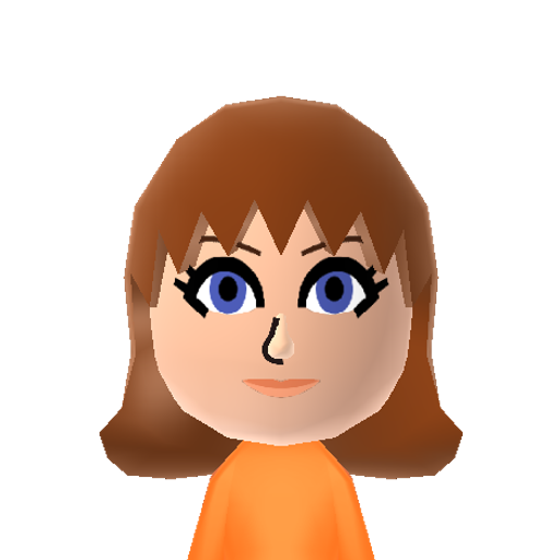 Daisy Mii character: Boisterous tomboy Princess from some Mario games.