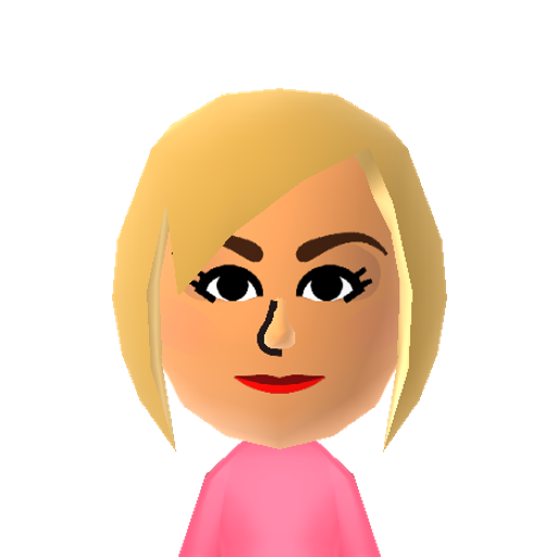 Demi Mii character: A blond version of the famous singer and actress.