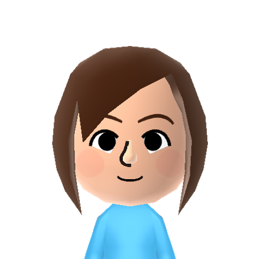 しほ Mii character: A Mii used for Nintendo Network ID shiho-k0123 by しほ.