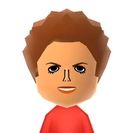 Dilma Mii character: President of Brazil (2011-2014)