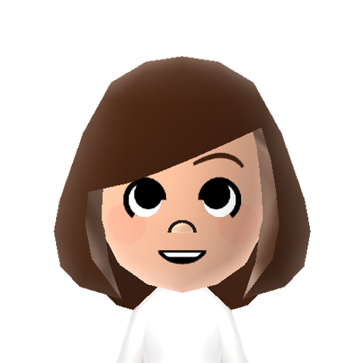 デフォキャラ Mii character: this Mii can be seen at the start of AKB48+Me
