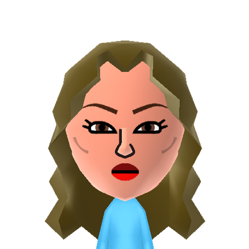 LeahRemini Mii character: Actress best known for her TV roles like Carrie Heffernan on "The King of Queens". She's also co-host of "The Talk".