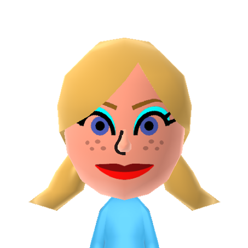 Baby Spice Mii character: Member of the Spice Girls. Her real name is Emma Bunton.