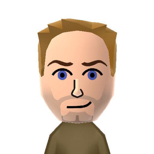 Jeff Mii character: Joel McHale's character from "Community". This Mii is like a taller, better looking Ryan Seacrest.