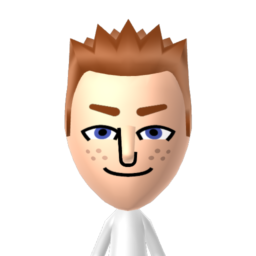 Scott Mii character: from Total Drama Miis QR Codes [@michellemagnuson5108]