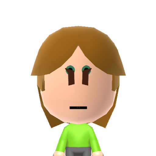 8BIT Link Mii character: Pixeled version of Link from "The Legend of Zelda" for the NES.