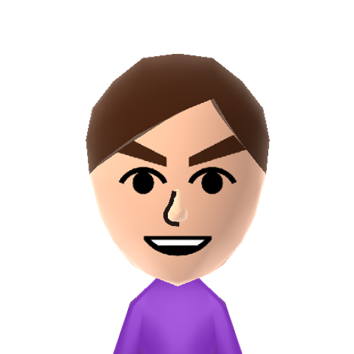 .iiuvgki/l Mii character: This is a Mii uploaded for the 3DS version and distributed by Mii Central for both the 3DS and Switch versions of Miitopia.