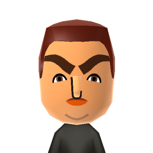 ドラぞラ Mii character: A Mii from Dillon's Dead-Heat Breakers