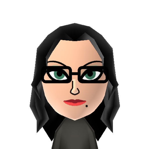 Bayonetta★ Mii character: Title character from the game "Bayonetta" by Platinum Games.