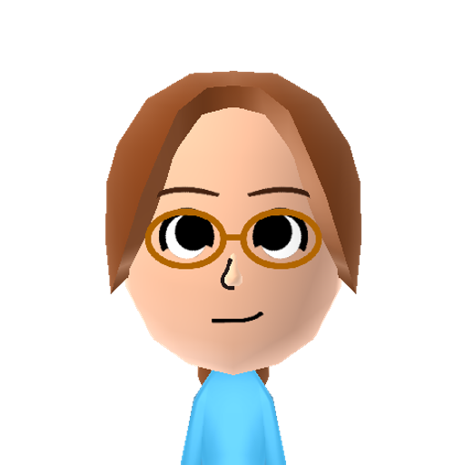 Radio Lady Mii character: From the game "Shoot-'Em-Up" in "Rhythm Heaven". She informs you of your progress as you shoot down waves of rhythmic aliens.